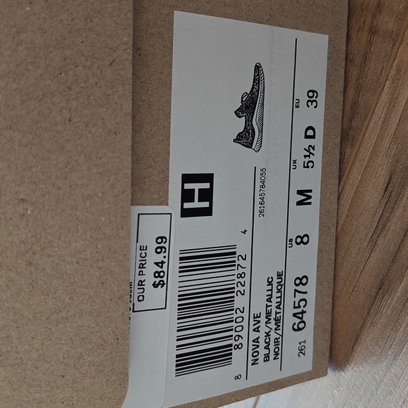 EUC Clark's Metallic Black slip-on sneakers - Picture 7 of 7